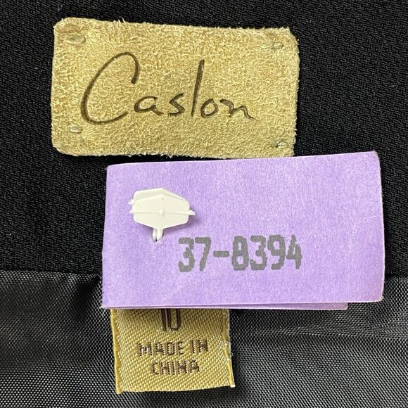 Caslon Career Blazer 3-Button Fully Lined Suit Jacket Sz 6 and Skirt Black Sz 10 - Picture 10 of 16